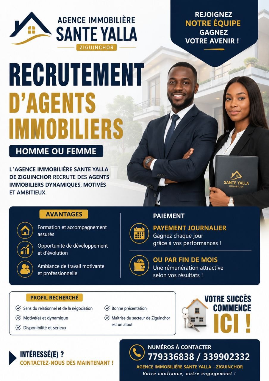 Opportunités immobilières à Ziguinchor