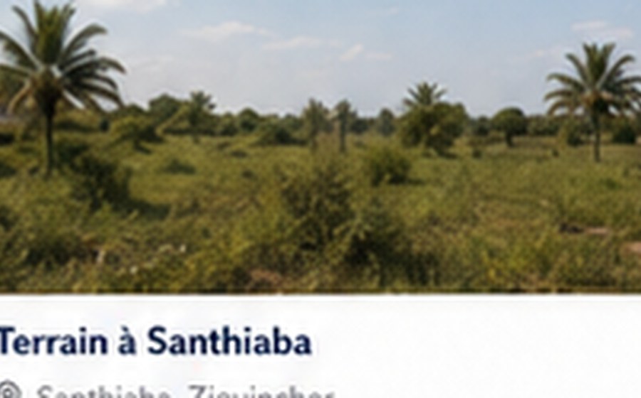 Terrain à Santhiaba